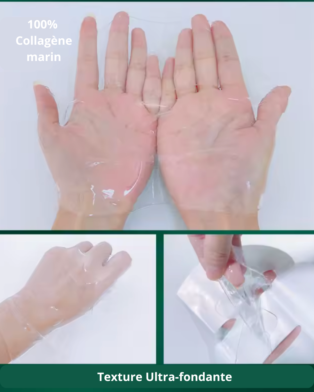 Masques Gel Collagène & Algues – Hydratation Profonde & Éclat Instantané