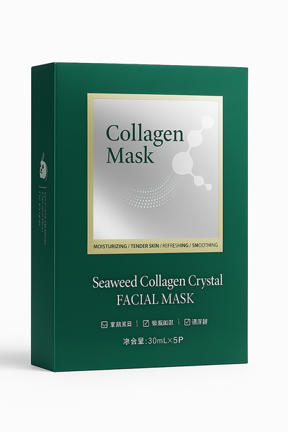 Masques Gel Collagène & Algues – Hydratation Profonde & Éclat Instantané