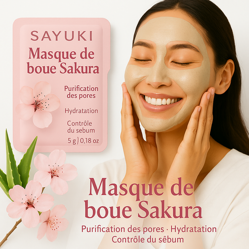 Sayuki™ – Masque de boue hydratant à la Sakura