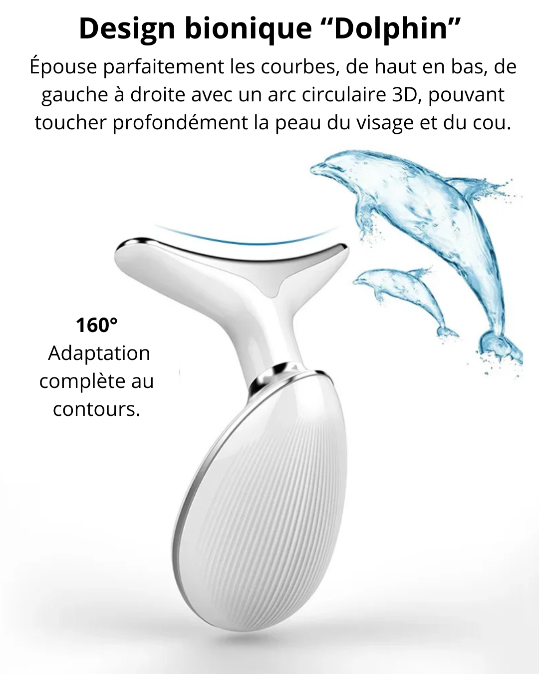 Design ergonomique de l'appareil de massage facial
