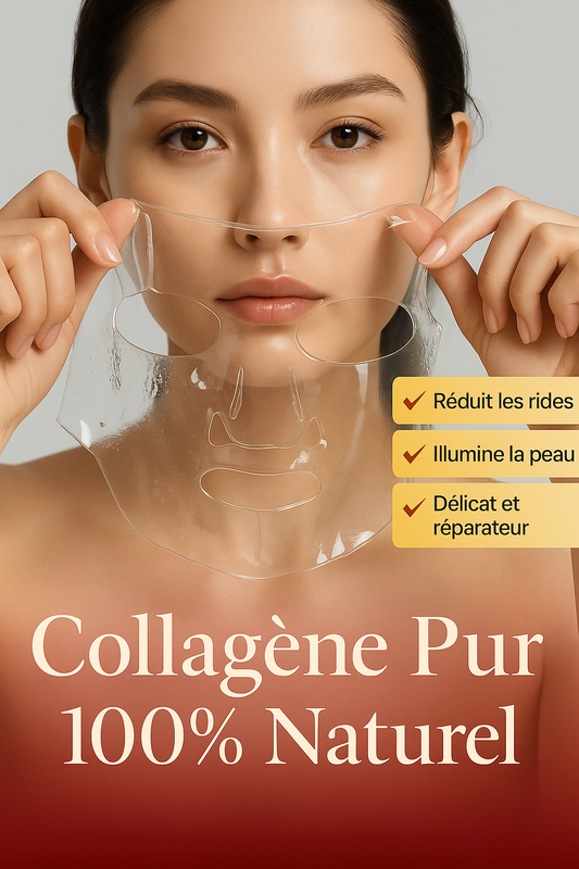 Masque gel au collagène marin et algues pour hydratation profonde
