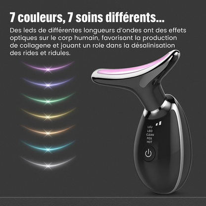 Utilisation de l'appareil de massage facial EMS
