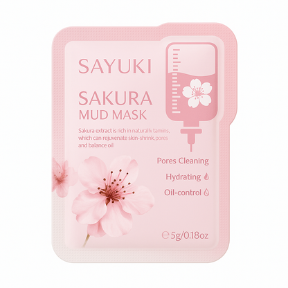 Sayuki™ – Masque de boue hydratant à la Sakura