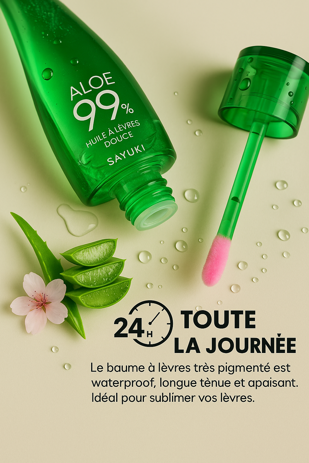 Texture gloss aloévéra brillance naturelle

