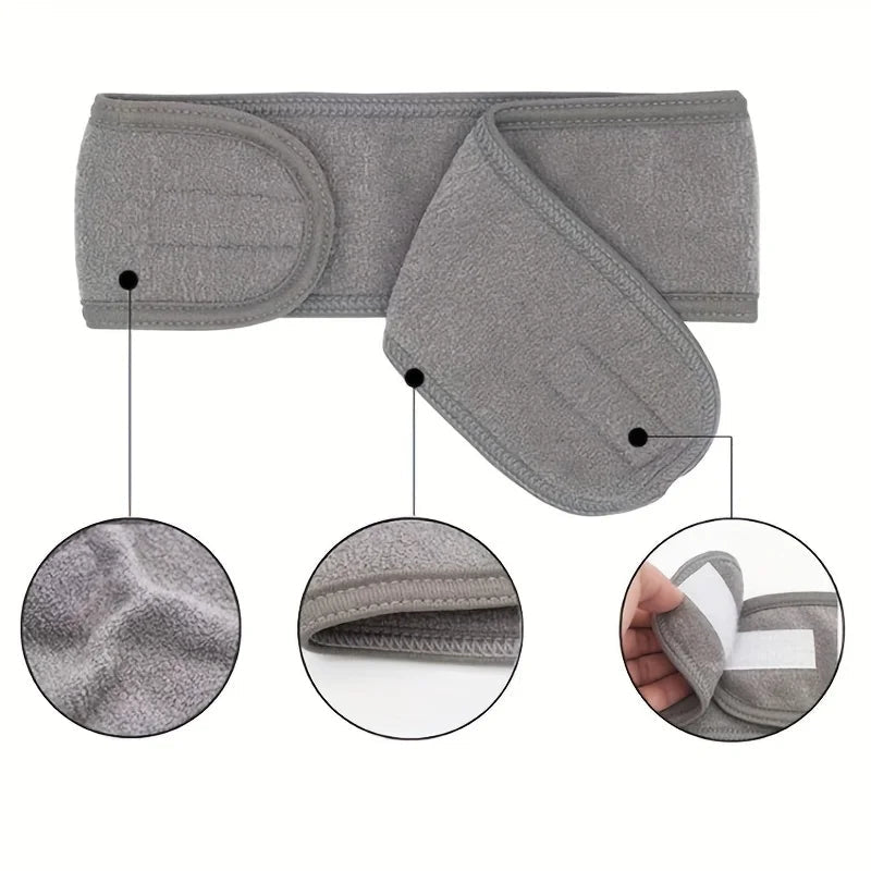 Bandeau Cosmétique Ajustable - Soin Visage, Yoga et Spa - Sayuki