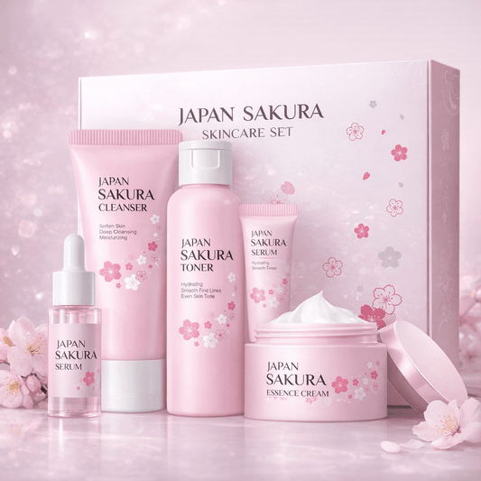 Coffret Soin Visage Sakura - 5 soins Hydratants Anti - Rides - Sayuki