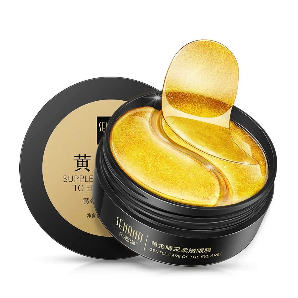 Éclat Précieux – 60pces - Patchs Duo Yeux Collagène & Or 24K - Sayuki