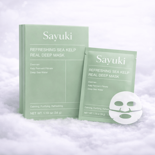 Masque Algues Marines - Purifie, Détoxifie & Resserre les Pores - Sayuki