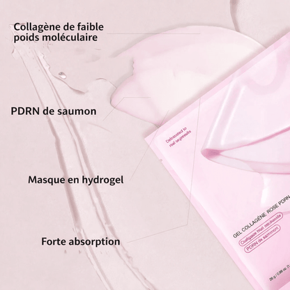 Masque Gel Collagène PDRN Rose - Hydratation & Éclat - Sayuki