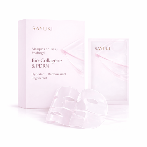 Masque Gel Collagène PDRN Rose - Hydratation & Éclat - Sayuki
