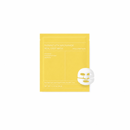 Masque Niacinamide - Unifie le Teint, Réduit les Tâches & Illumine - Sayuki