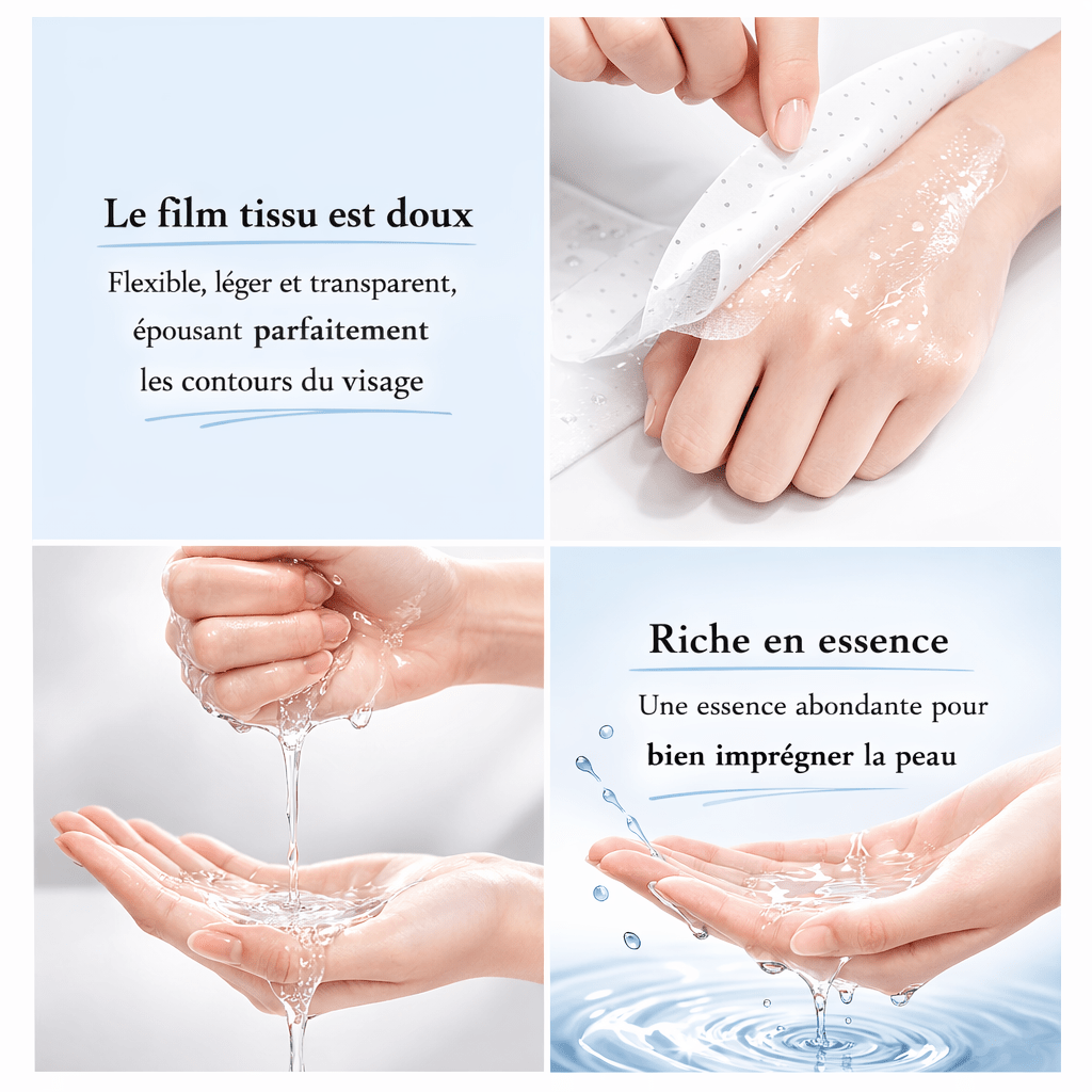 Masques en Tissu Bio - Collagène et Fruits - Pack Découverte 12 Pièces - Sayuki