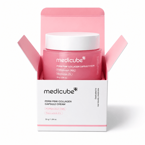 Medicube PDRN Pink Collagen capsule cream Sayuki, crème anti-âge repulpante coréenne