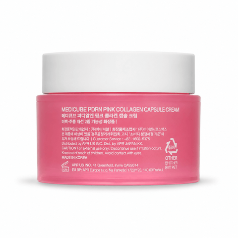Medicube PDRN Pink Collagen capsule cream Sayuki, crème anti-âge repulpante coréenne