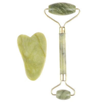 Rouleau de Jade Naturel - Massage Facial et Gua Sha - Sayuki