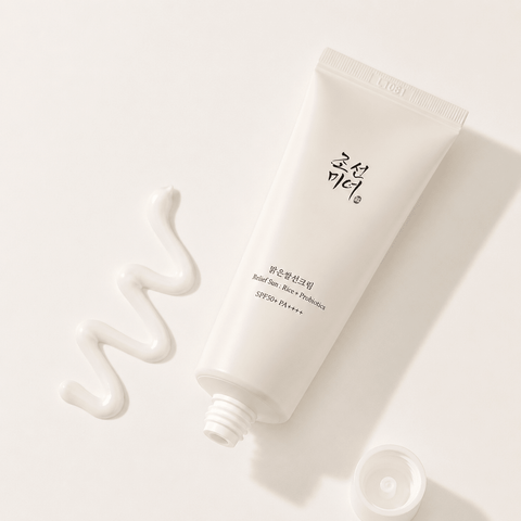 Crème solaire coréenne SPF50+++ au riz et probiotiques Sayuki, protection visage et corps