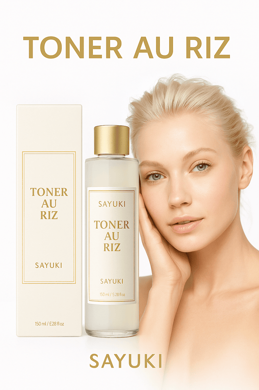 Toner au riz 150 ml – Hydratant, raffermissant, apaisant, réparateur de la barrière cutanée - Sayuki